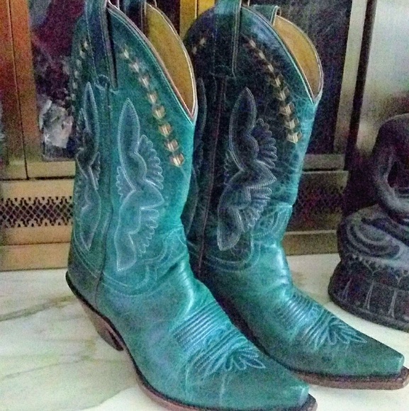 womens teal boots